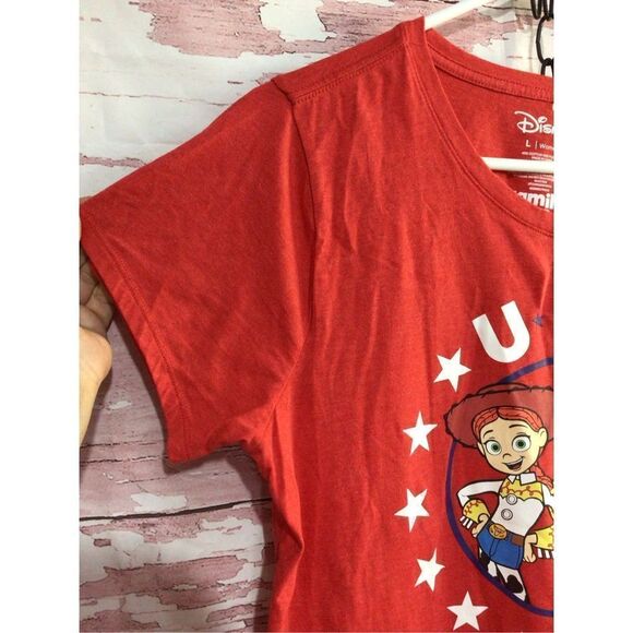 Vintage Toy Story USA Tee Red Crewneck Size L Women’s Never Worn - Picture 2 of 15